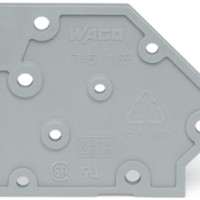 745-500 Кінцева пластина; сірий
