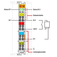 750-407 2-channel digital input;220 VDC;light gray