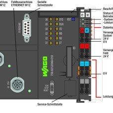 750-8212/040-010 Контролер PFC200; 2-ге покоління; 2 x ETHERNET M12, RS-232/-485
