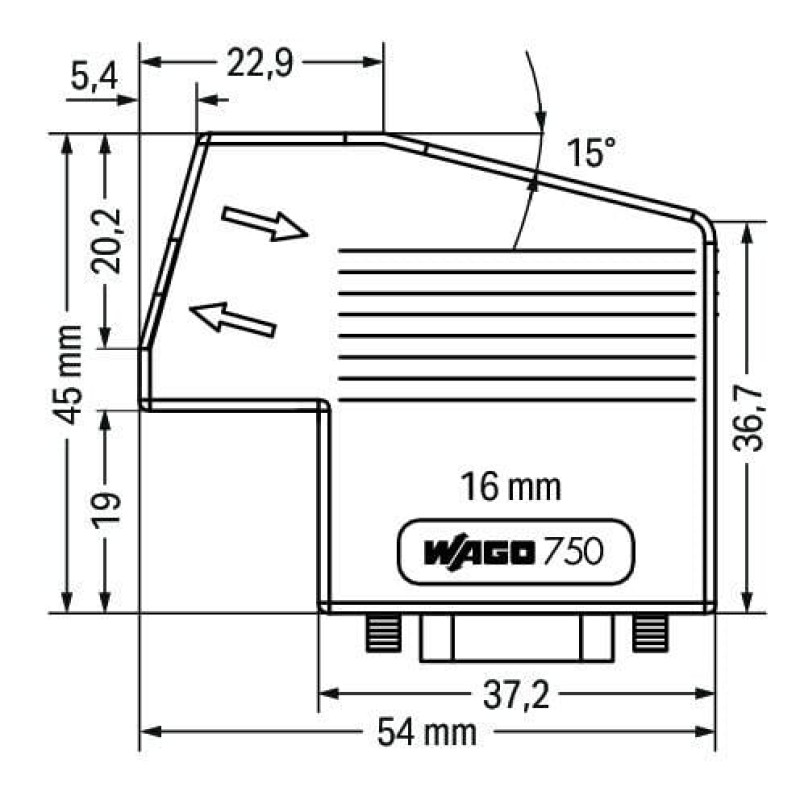 750-963 Roz'єм польової шини CANopen; з роз'ємом D-sub (розетка); 9-полюсний; світло-сірий