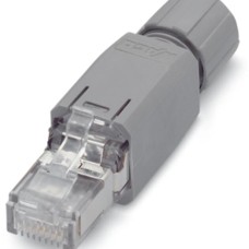750-975 З'єднувач ETHERNET RJ-45, IP20; ETHERNET 10/100 Мбіт/с; для польового монтажу; світло-сірий