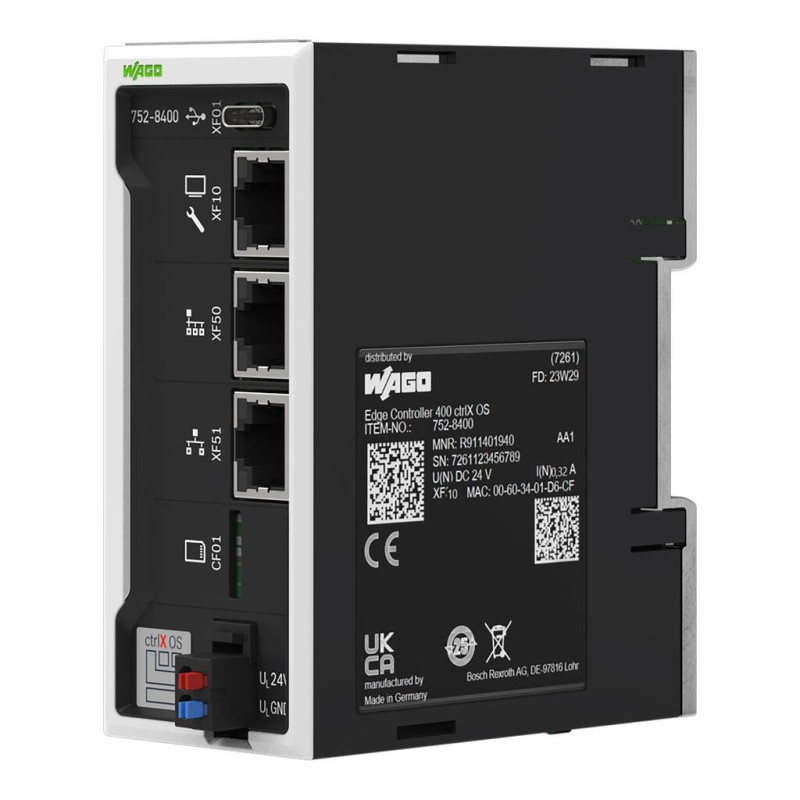 752-8400 Edge Controller 400; 3 x ETHERNET; ctrlX OS