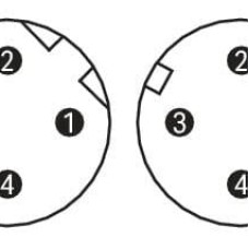 756-1204/060-010 ETHERNET cable;M12D plug; angled;M12D plug; angled;green