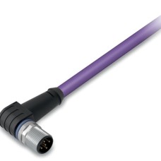 756-1404/060-020 CANopen/DeviceNet cable;M12A plug; angled;5-pole;violet