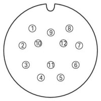 756-3201/120-150 З'єднувальний кабель; 12-полюсний; Довжина: 15 м; чорний
