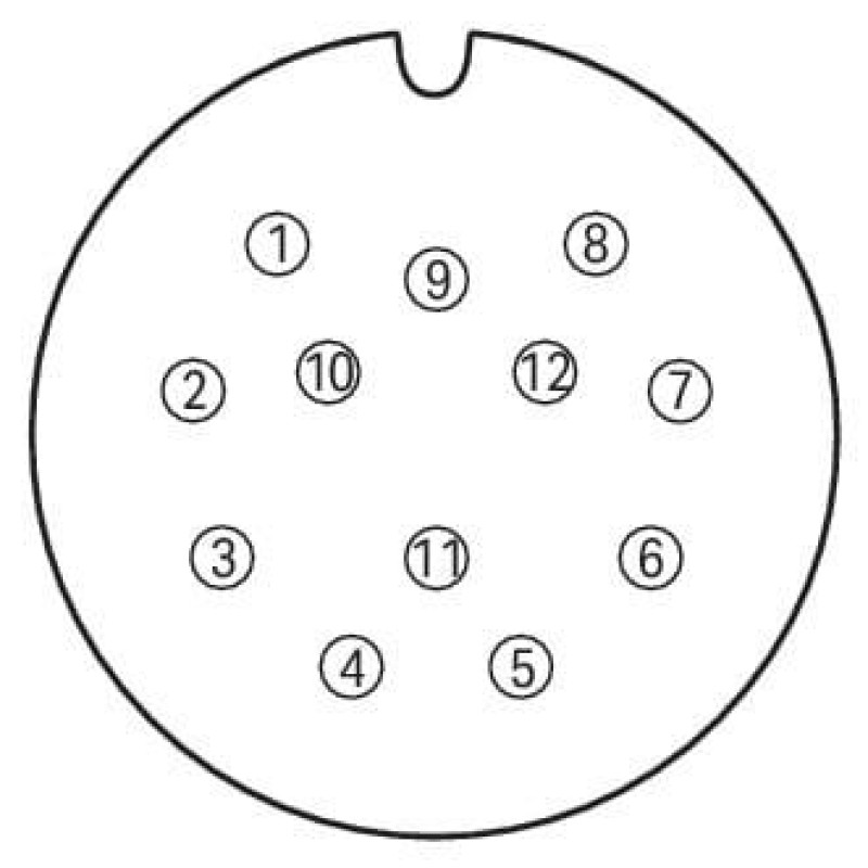 756-3201/120-150 Connecting cable;12-pole;Length: 15 m;black