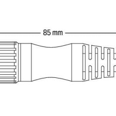 756-3201/120-150 Connecting cable;12-pole;Length: 15 m;black