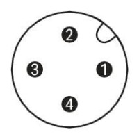 756-9206/040-000 Fitted pluggable connector;4-pole;M12 plug, right angle