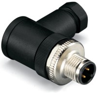 756-9206/040-000 Fitted pluggable connector;4-pole;M12 plug, right angle