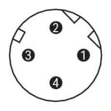 756-9501/060-000 Fitted pluggable connector;4-pole, shielded;M12 plug, straight, D-coded