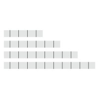 Marking strips; cut to a defined length; not stretchable; plain; snap-on type