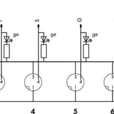 757-303 M8 sensor/actuator box;10-way;3-pole