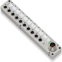 757-303 Коробка датчика/виконавчого механізму M8; 10-канальний; 3-полюсний