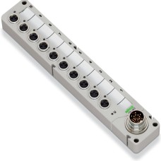 757-303 M8 sensor/actuator box;10-way;3-pole