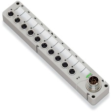 757-343 Коробка датчика/виконавчого механізму M8; 4-канальний; 3-полюсний