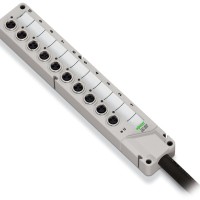 757-443/000-010 Коробка датчика/виконавчого механізму M8; 4-канальний; 3-полюсний