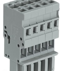 769-105 1-conductor female connector;CAGE CLAMP®;4 mm²;gray