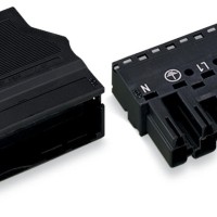 770-115 Штекер; з корпусом для зняття натягу; 5-полюсний; чорний