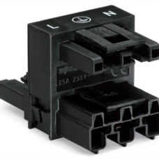 770-633 h-distribution connector;3-pole;Cod. A;black