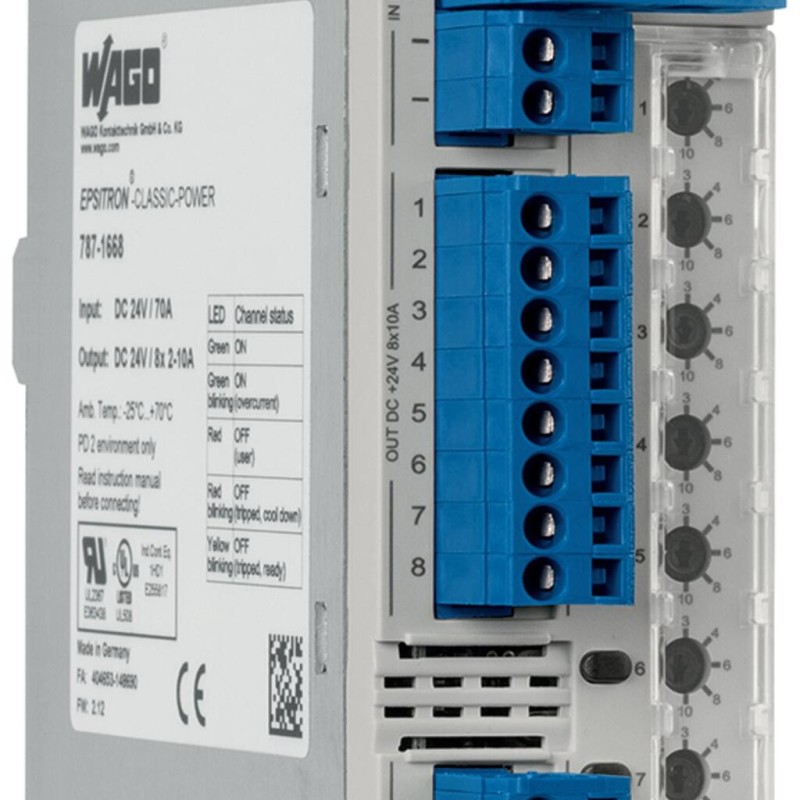 787-1668 Electronic circuit breaker;8-channel;24 VDC input voltage