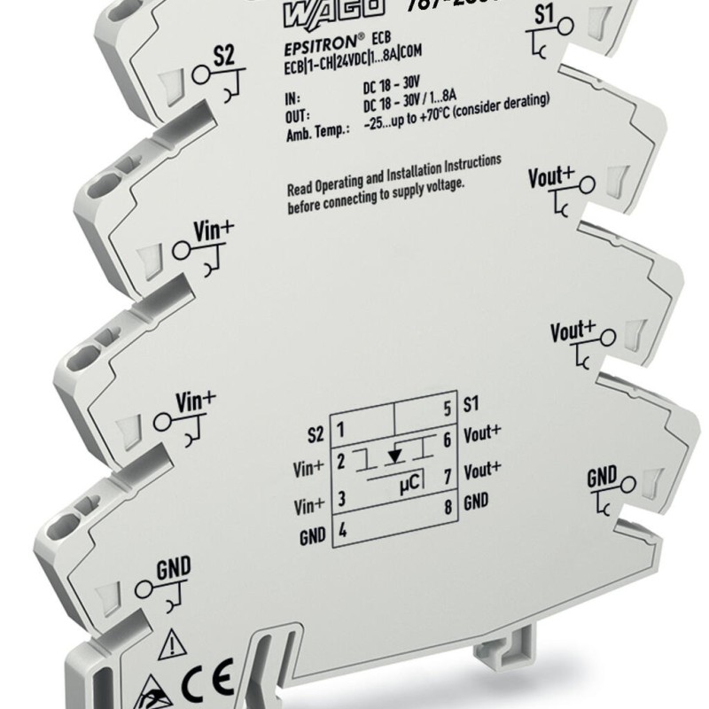 787-2861/108-020 Electronic circuit breaker;1-channel;24 VDC input voltage
