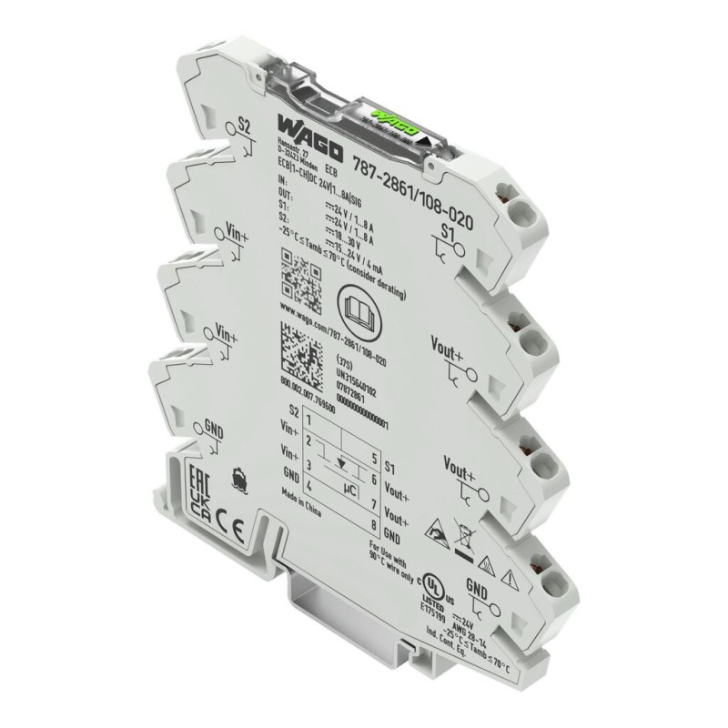 787-2861/108-020 Electronic circuit breaker;1-channel;24 VDC input voltage