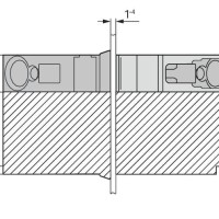 826-159 Modular, panel feedthrough end terminal block;Conductor/conductor connection;Plate thickness: 1 … 4 mm;gray