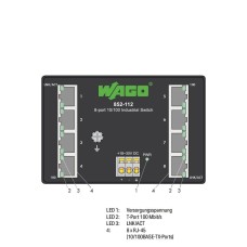 852-112 Industrial-ECO-Switch;8-port 100Base-TX;black