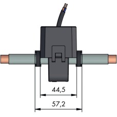 855-4001/125-001 Роз'ємний трансформатор струму; Первинний номінальний струм: 125 А; Вторинний номінальний струм: 1 А