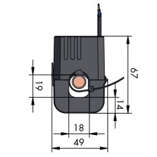 855-4001/125-001 Роз'ємний трансформатор струму; Первинний номінальний струм: 125 А; Вторинний номінальний струм: 1 А
