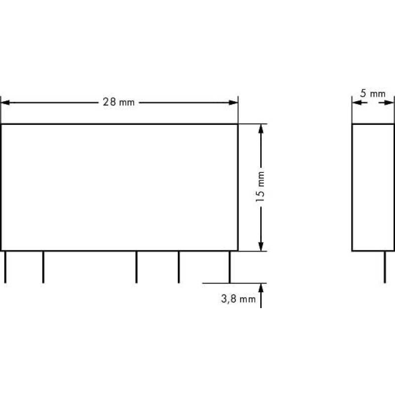 Basic solid-state relay; Nominal input voltage: 60 VDC; Output voltage range: 24 … 240 VAC; Limiting continuous current: 2 A