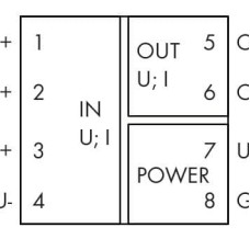857-403 Isolation amplifier;Current and voltage input signal;Bipolar current and voltage output signal