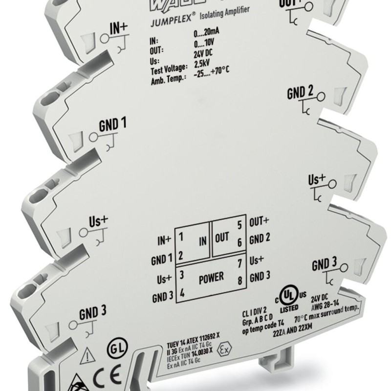 857-415 Isolation amplifier;Current input signal;Voltage output signal