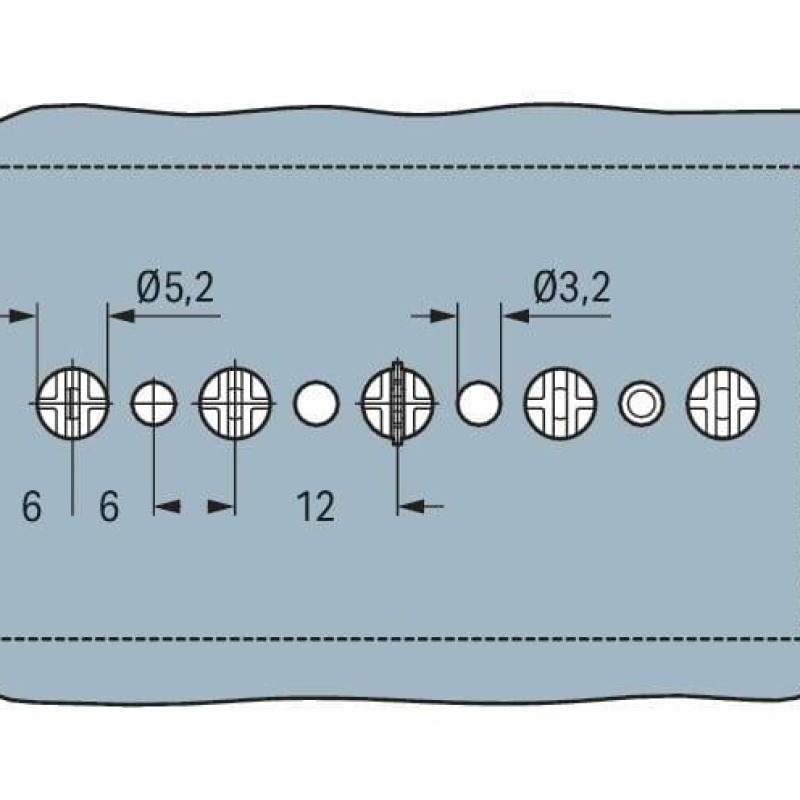 862-594 4-conductor chassis-mount terminal strip;without ground contact;4-pole;black