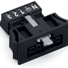 890-705 Snap-in socket;5-pole;Cod. A;black