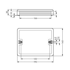 Розподільна коробка; Двостороння схема; 1 вхід; 5 виходів; Cod. A, S; MIDI; чорний