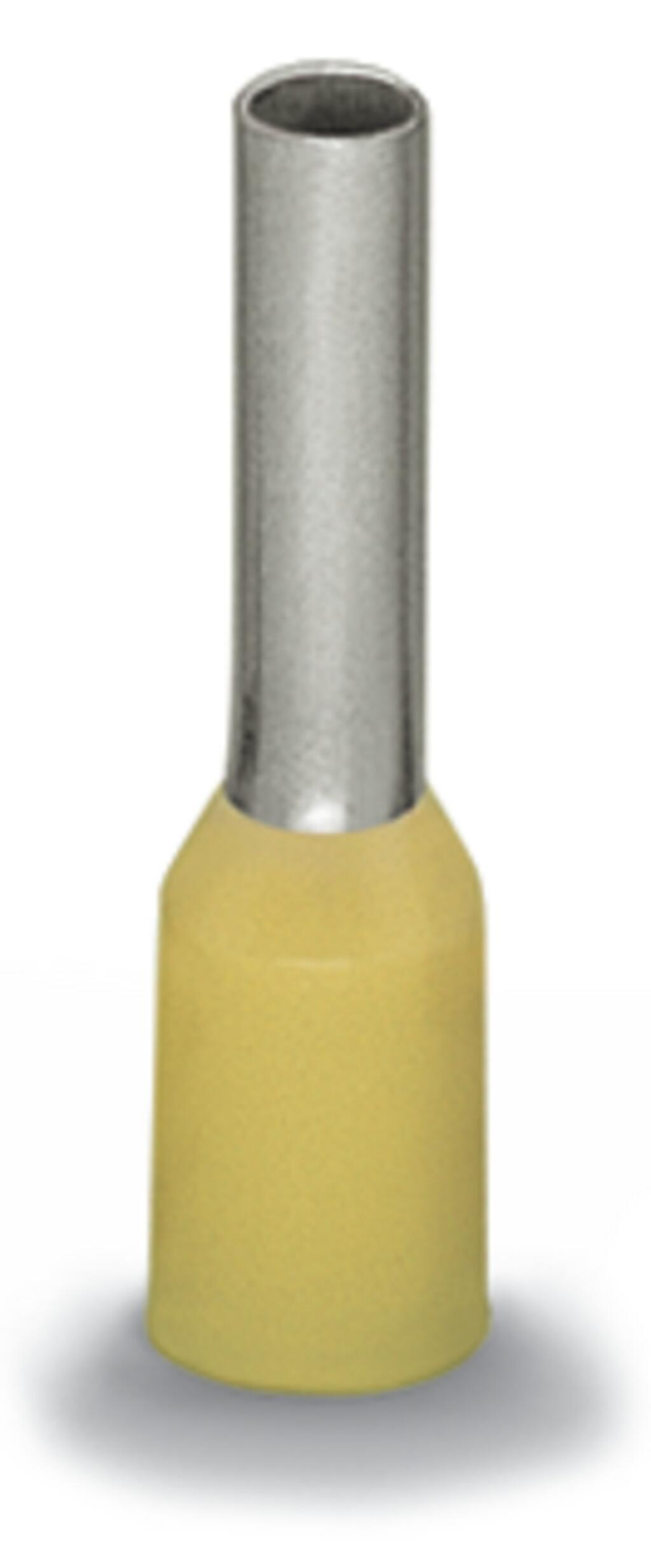 216-307 Наконечник-гільза; ізольований; жовтий